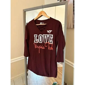 Russell‎ Virginia Tech Sequins Long Sleeve Shirt Medium